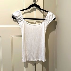 Wilfred Free cap sleeve top in cream - perfect condition!